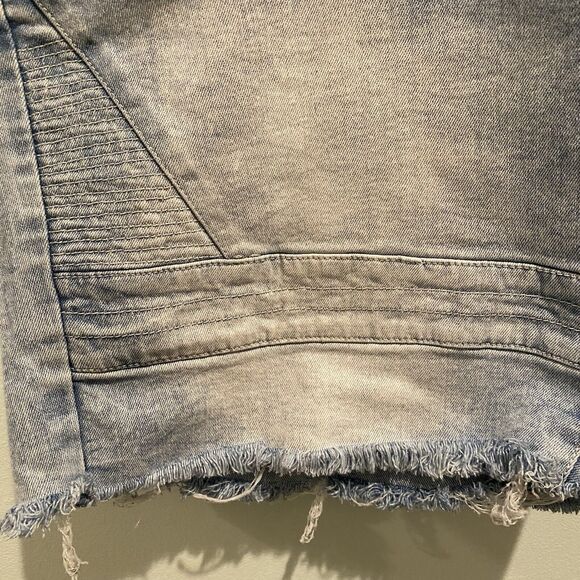 Southpole Jorts Men 46 Blue Light Wash Y2K Retro Baggy Jean‎ Shorts Hip Hop - Picture 7 of 14